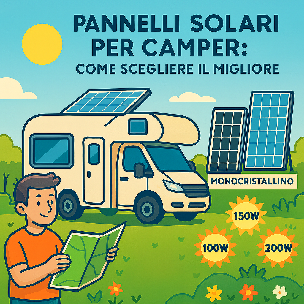 <p>Pannelli solari per camper: come scegliere il migliore</p>
